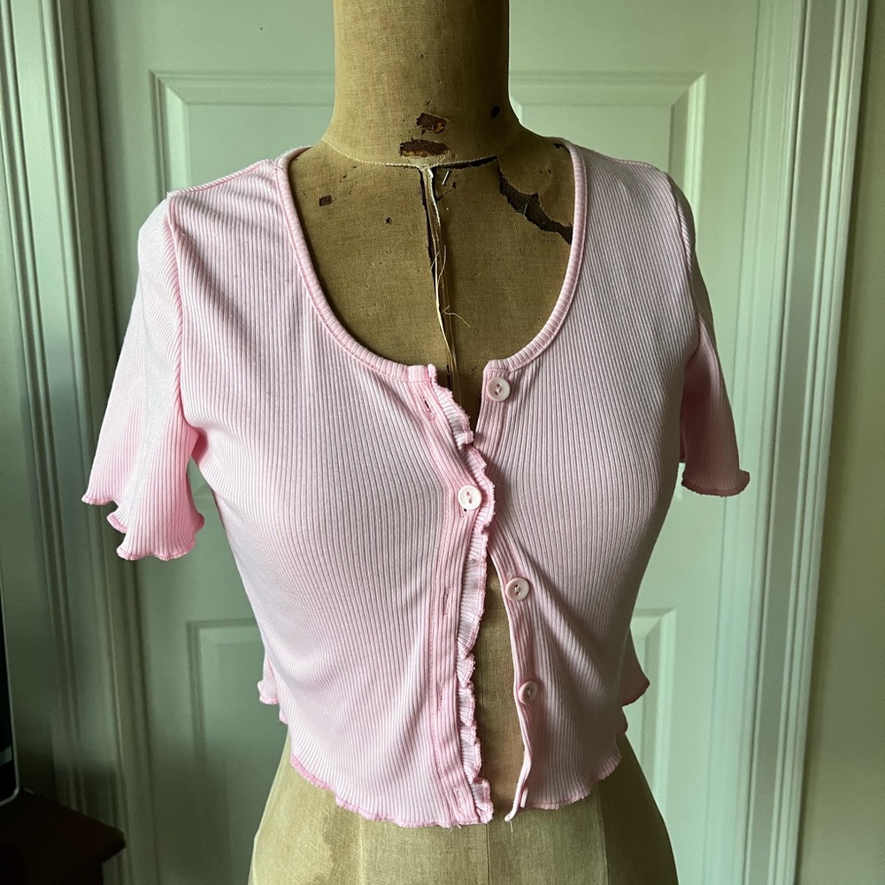 Pink Crop Top